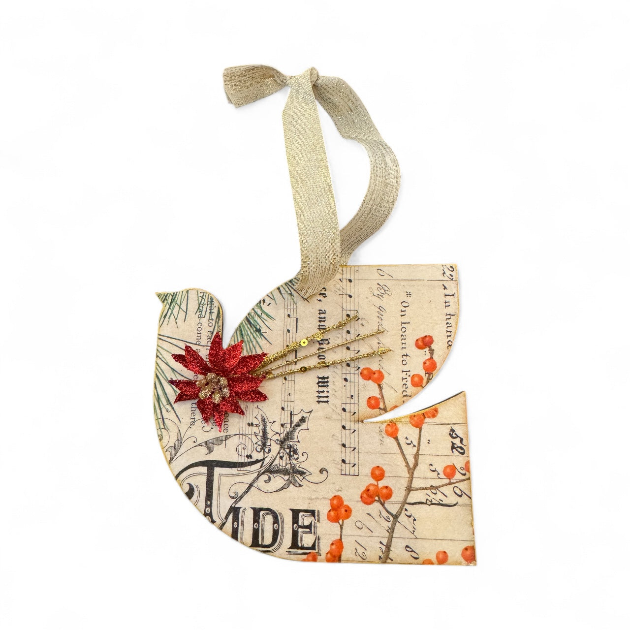 Wood Dove Ornaments