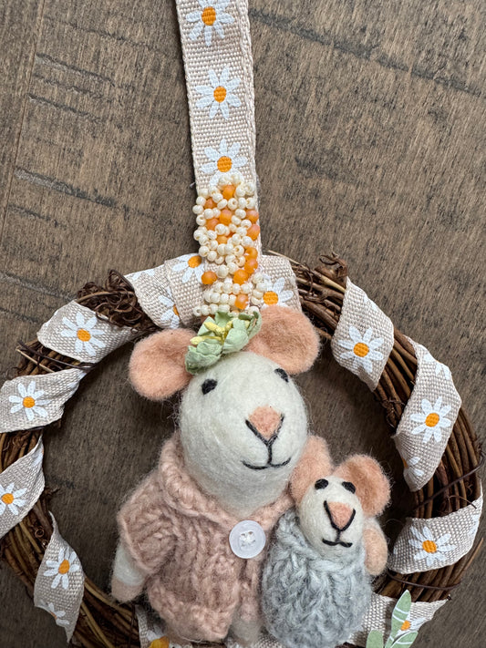 Mom & Me Mouse Wreath