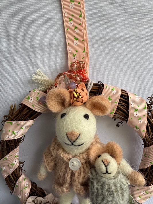 Mom & Me Mouse Wreath
