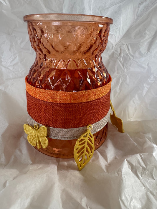 Orange Deco Jar