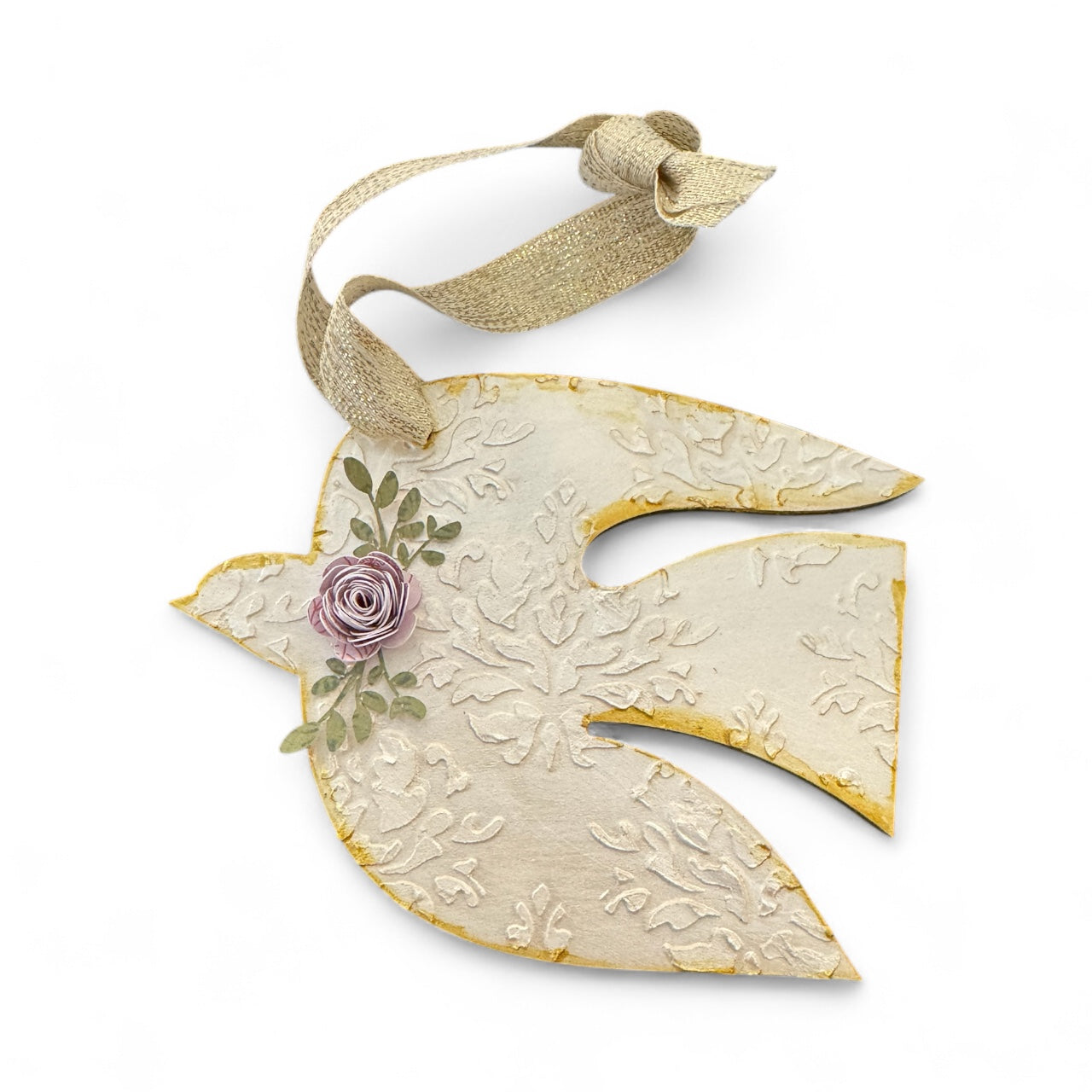 Wood Dove Ornaments