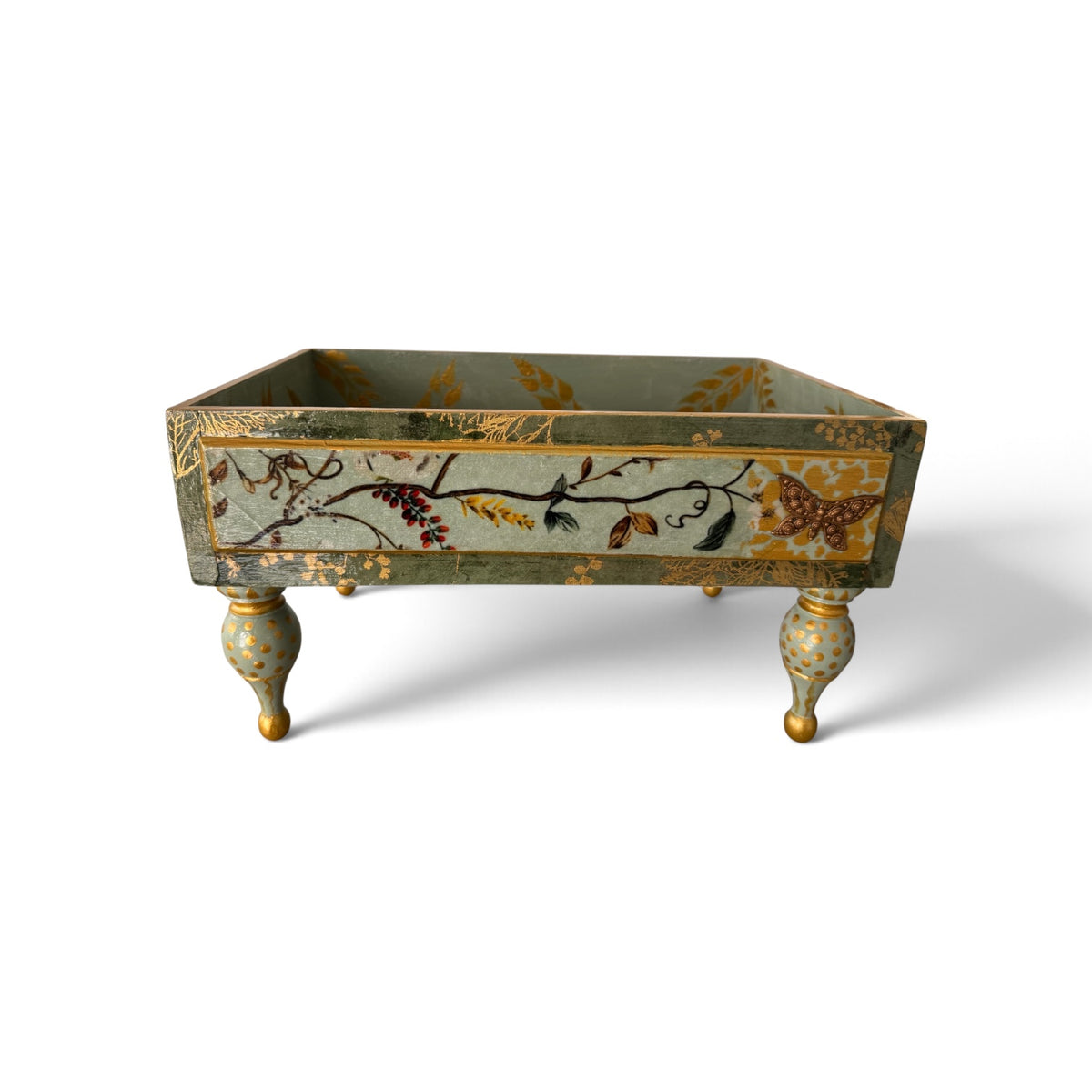 Green Storage Box with Legs