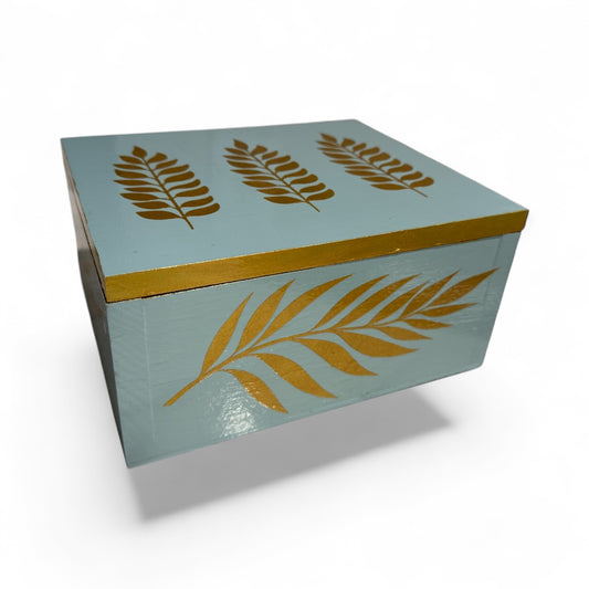 Angel Blue & Golden Leaves Box