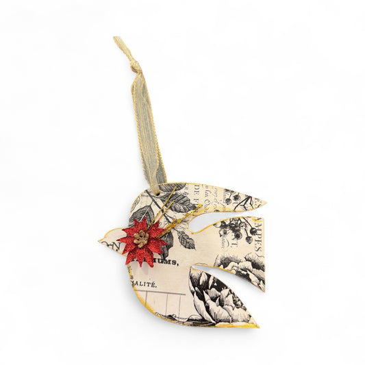 Wood Dove Ornaments