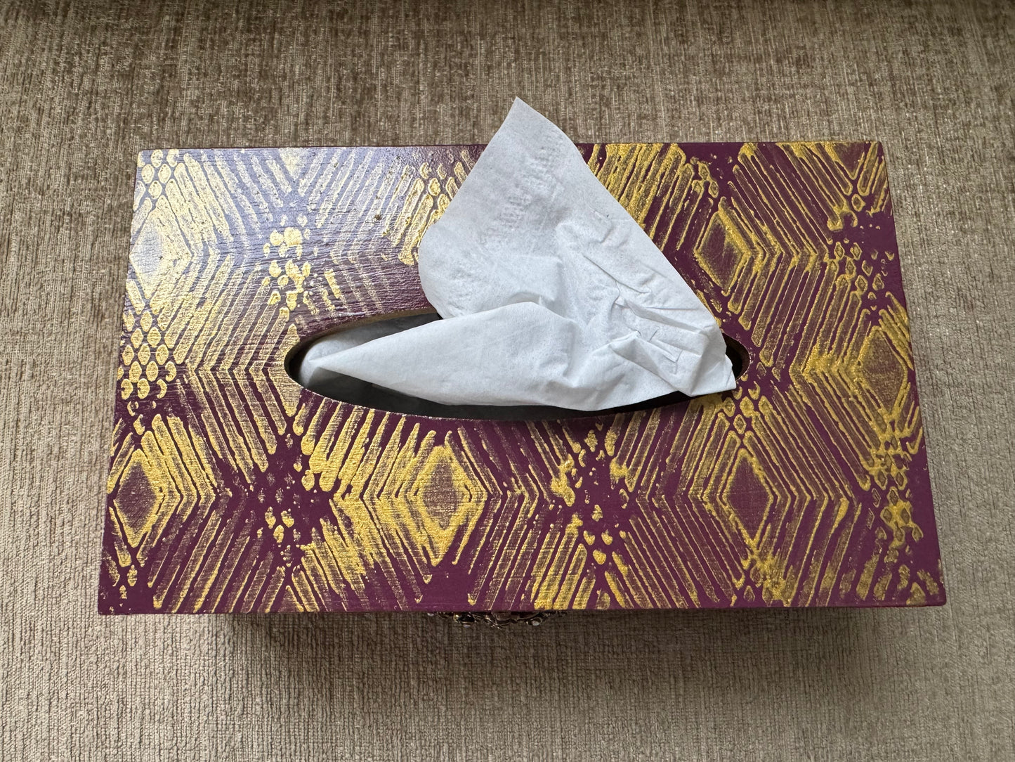 Vintage Deco Tissue Box