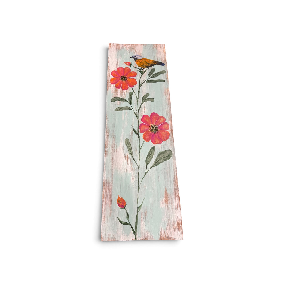 Large Bird Floral Painting