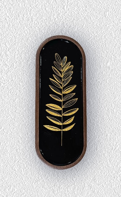Hand Painted Long Wood Trays