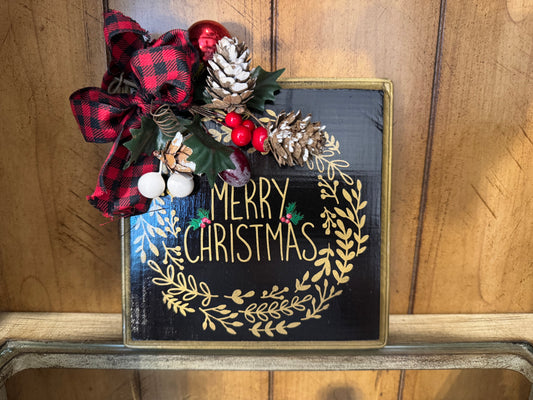 Merry Christmas Plaque