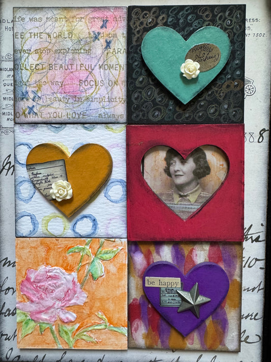 Framed Mixed Media Collage