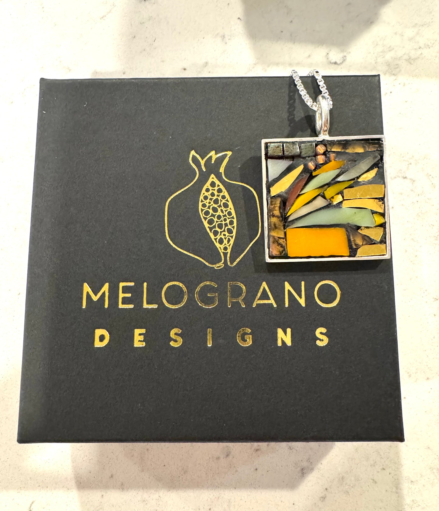 Square Mosaic Pendant